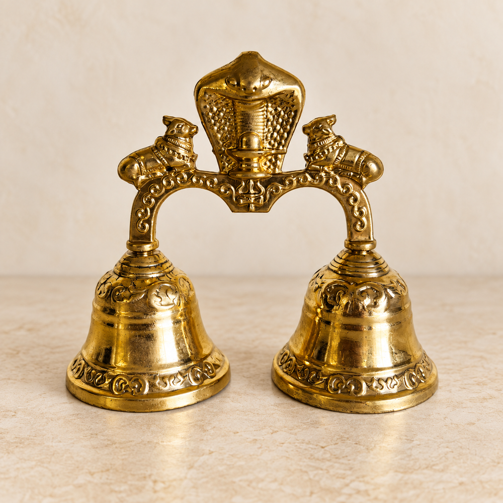 Nandi Brass Double Bell