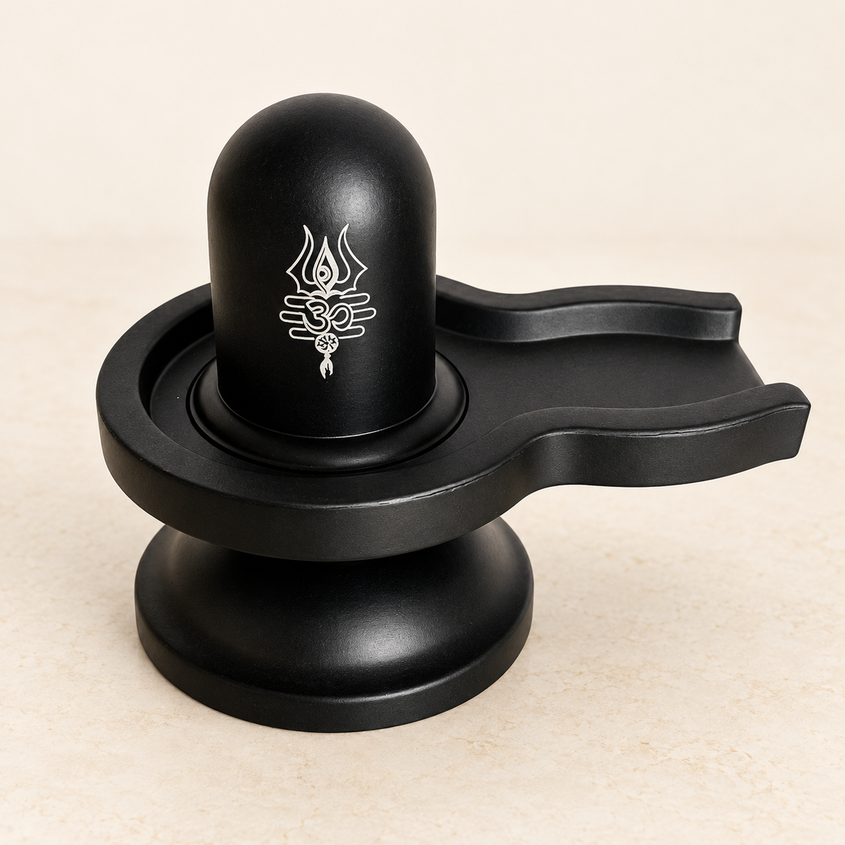 Black-finish Shivling — feature view