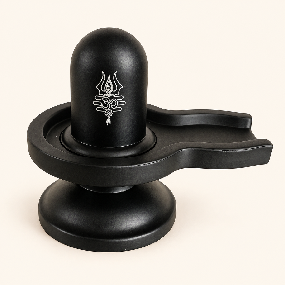 Black-finish Shivling — main view