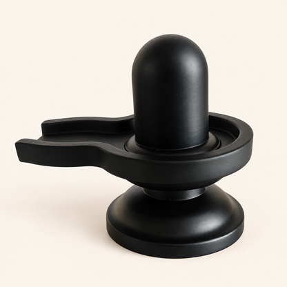 Black-finish Shivling — rear view