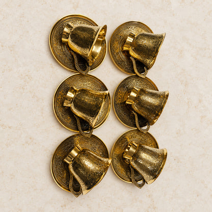 Cup and saucer set — cups overhead detail view
