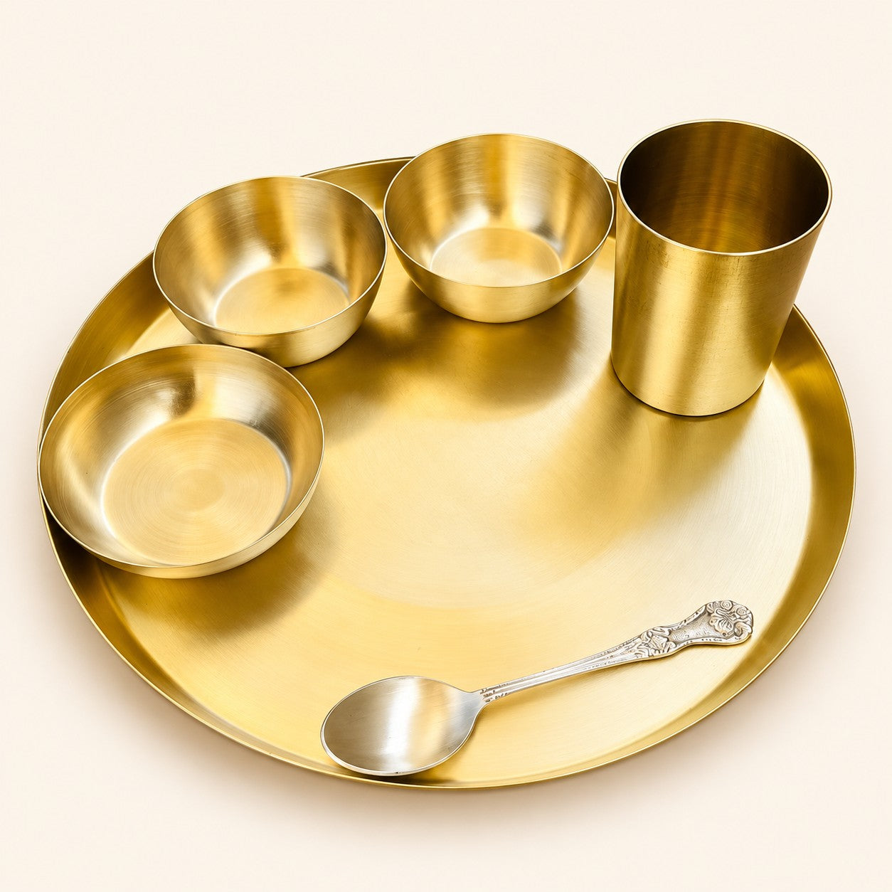 Classic Gold-Tone Thali Set — 6 Pieces — main product view