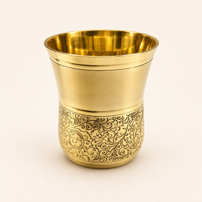 Engraved Lower-Band Gold-Tone Tumbler — product view 20