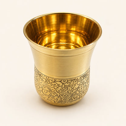 Engraved Lower-Band Gold-Tone Tumbler — product view 21