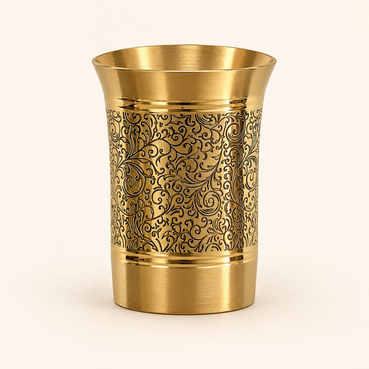 Tall Scrollwork Gold-Tone Tumbler — product view 22