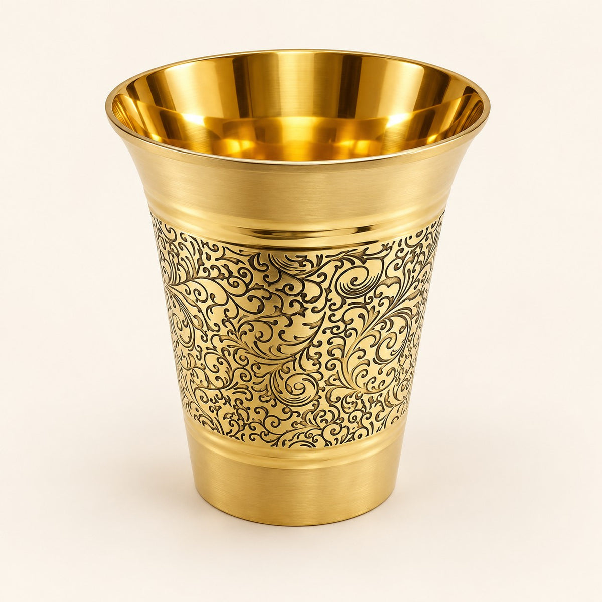 Tall Scrollwork Gold-Tone Tumbler — product view 30