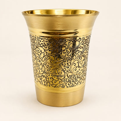 Tall Scrollwork Gold-Tone Tumbler — product view 31