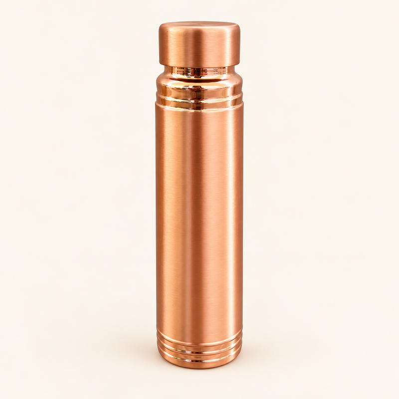 Classic Ringed Copper-Tone Bottle